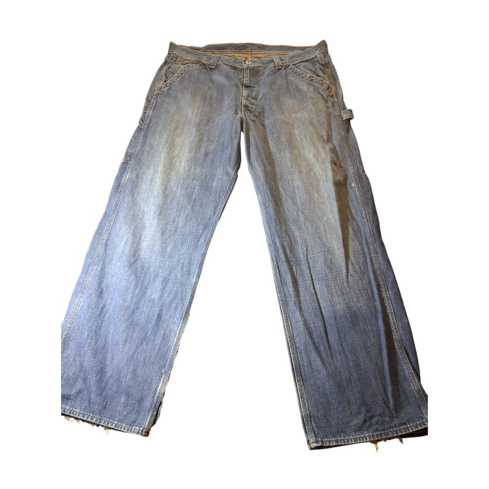 Polo Jeans Co Ralph Lauren Mens 40x32 Carpenter Jeans Blue Wide Leg 8103YDG1469